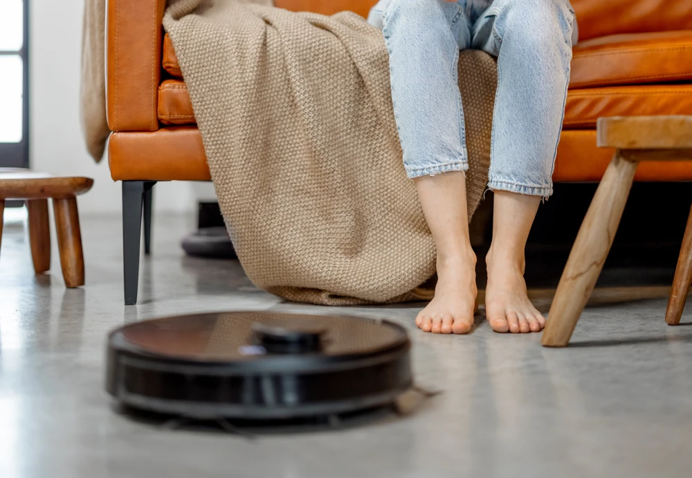 robot vacuum cleaner with mop self-empty base